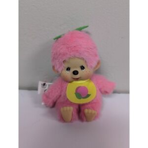 Monchhichi Mascot Sekiguchi PEACH Fruit Colors 5 inch Plush Doll‎